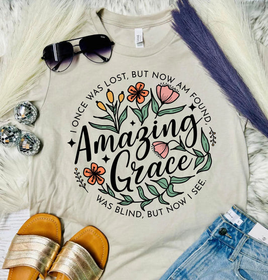 Amazing Grace Floral Tee