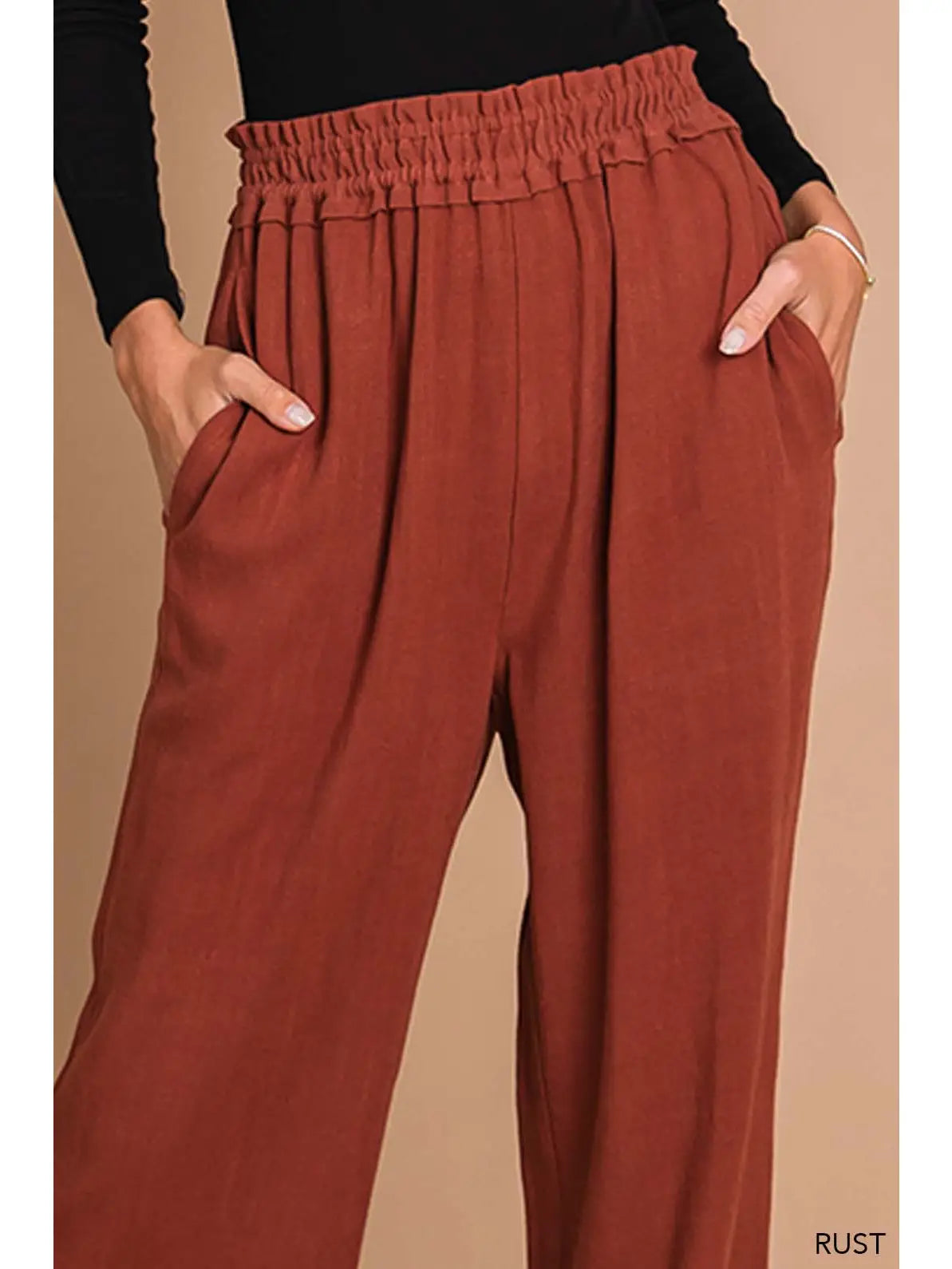 Casual Chic Soft Cotton Linen Wide Leg Pants