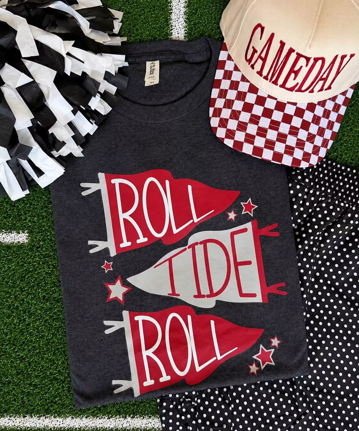 Roll Tide Roll Flags Tee