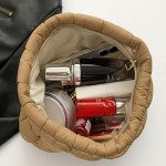 Quilted Nylon Puffer Pouch