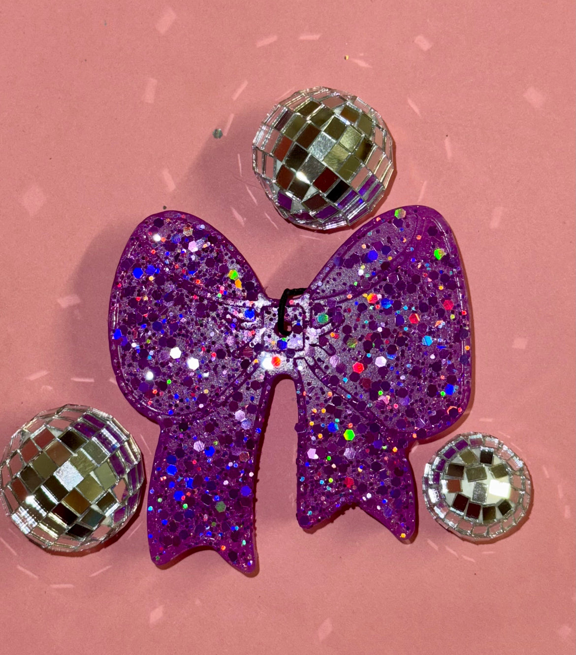 Glitter Bow Car Freshie
