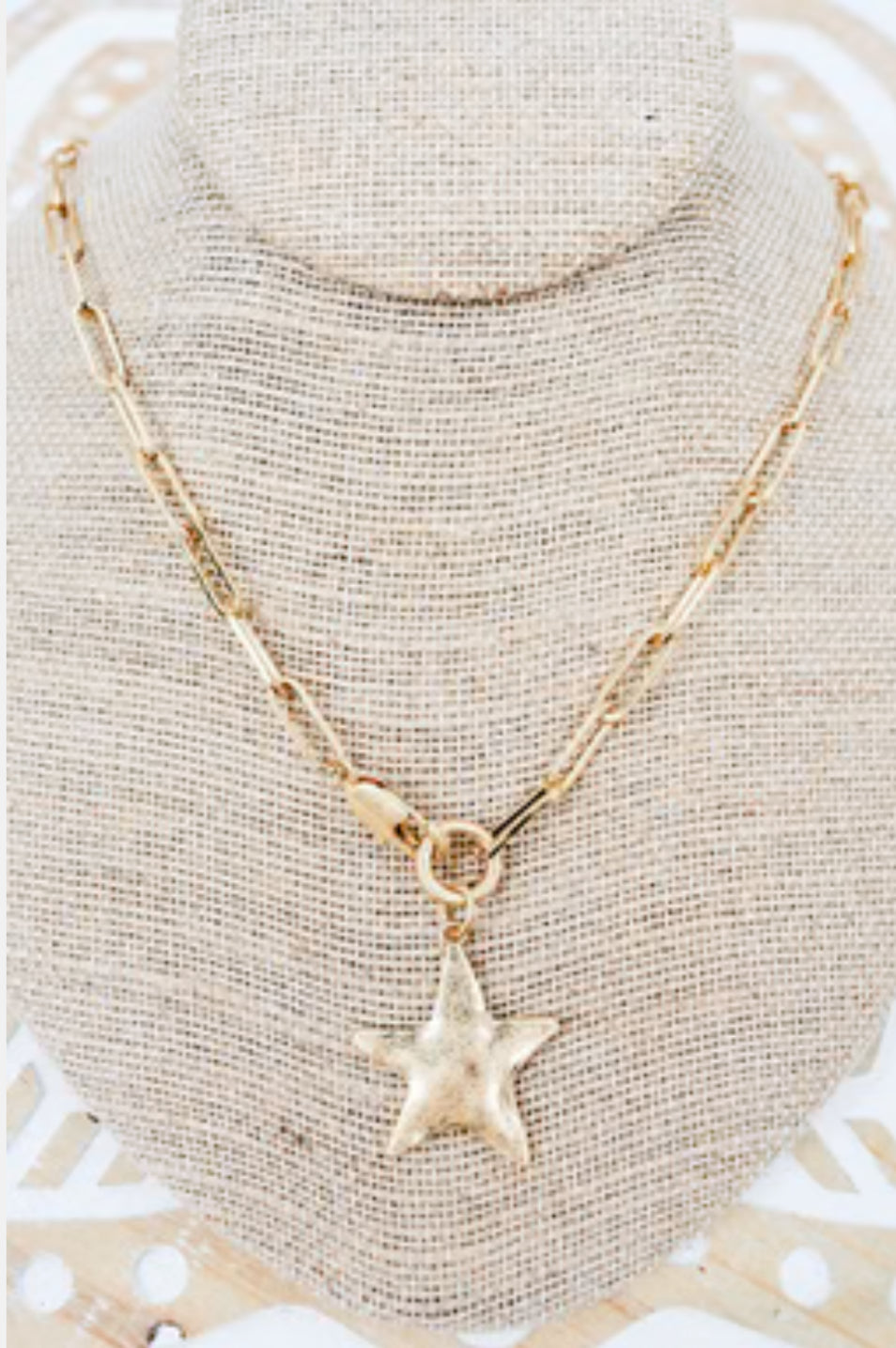 Star of the Show Goldtone Necklace