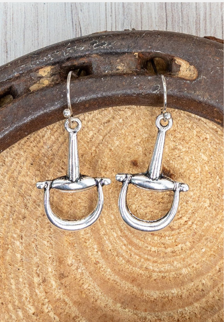 KENTUCKY TACK SILVERTONE EARRINGS