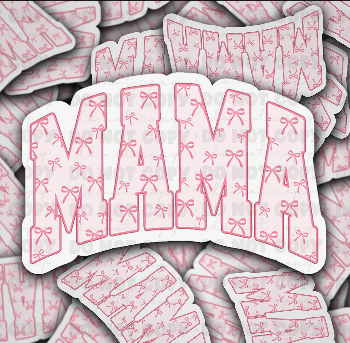 Mama Coquette Bow - Die Cut Sticker
