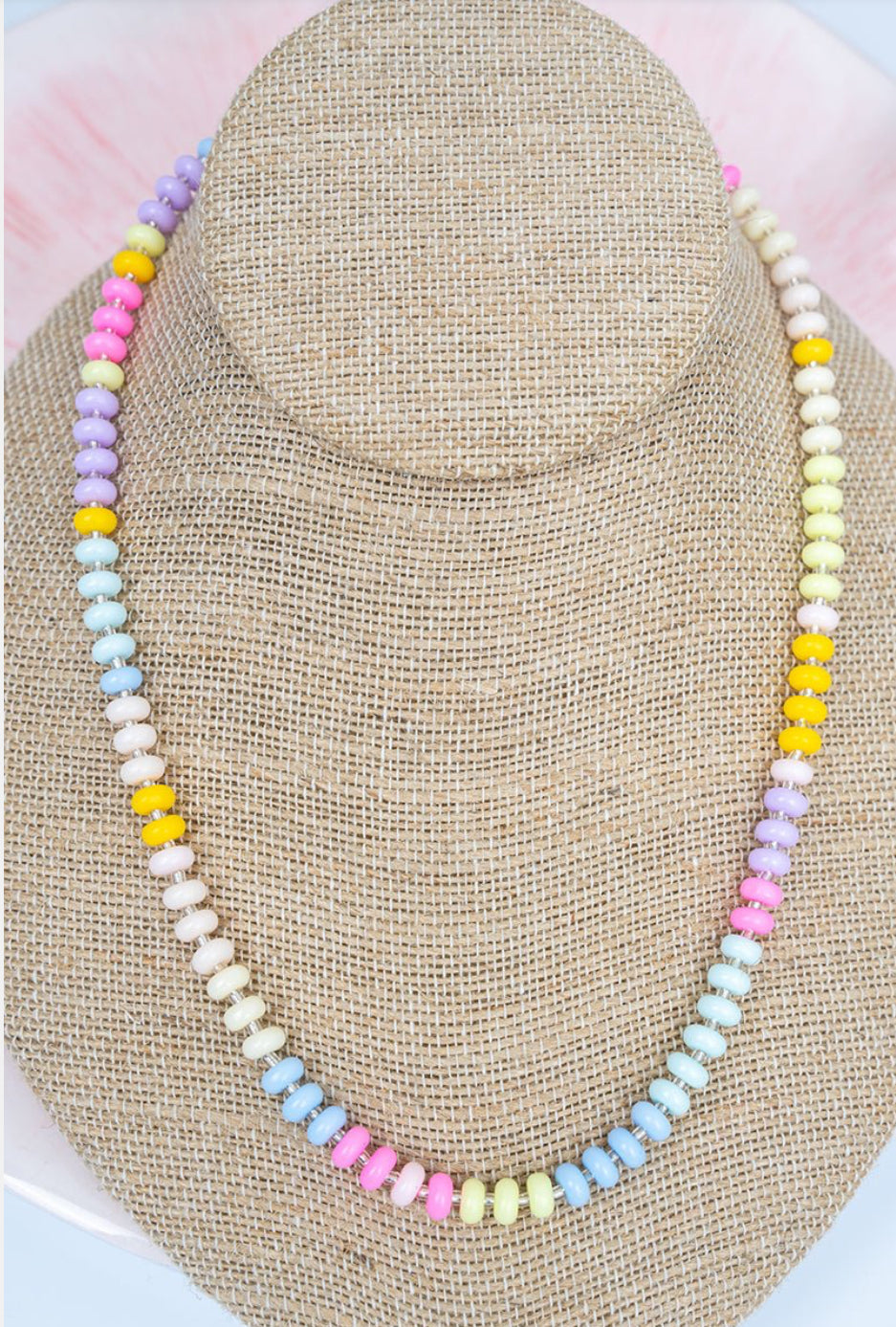 SWEET STYLE MULTI-COLOR BEADED NECKLACE