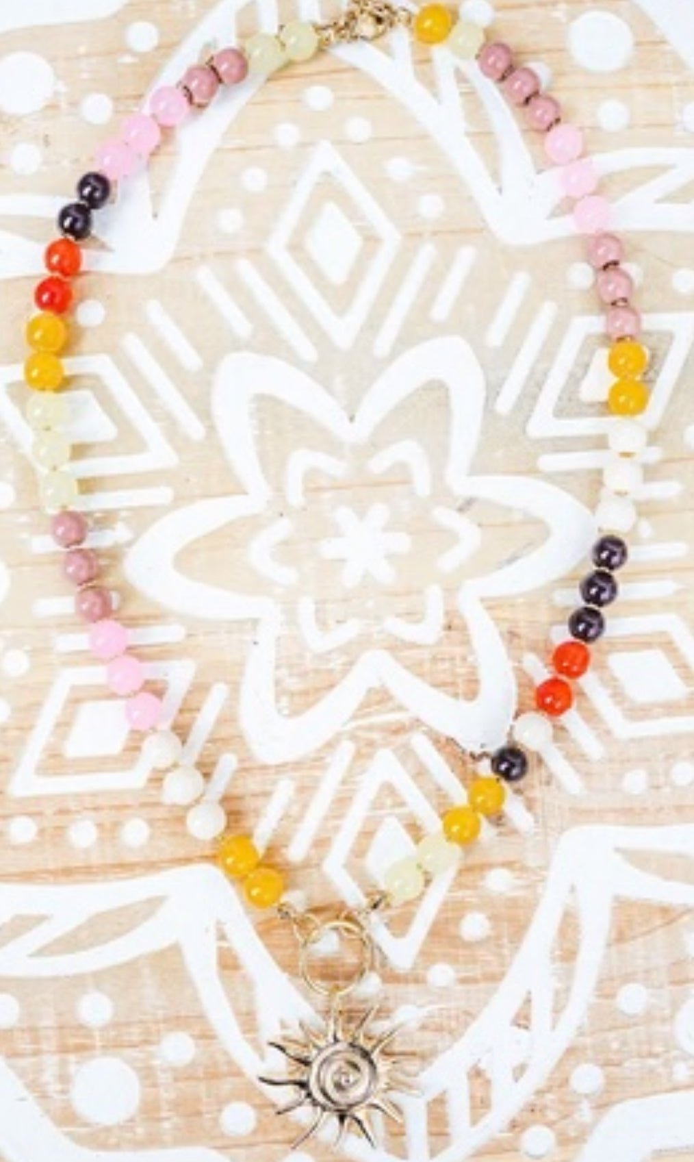 HELLO SUNSHINE MULTI-COLOR BEADED NECKLACE