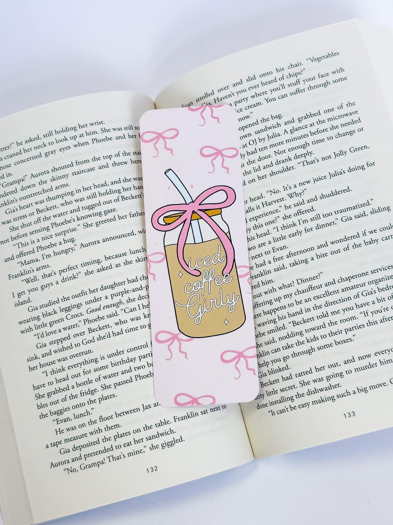 Iced Coffee Girly Bookmark