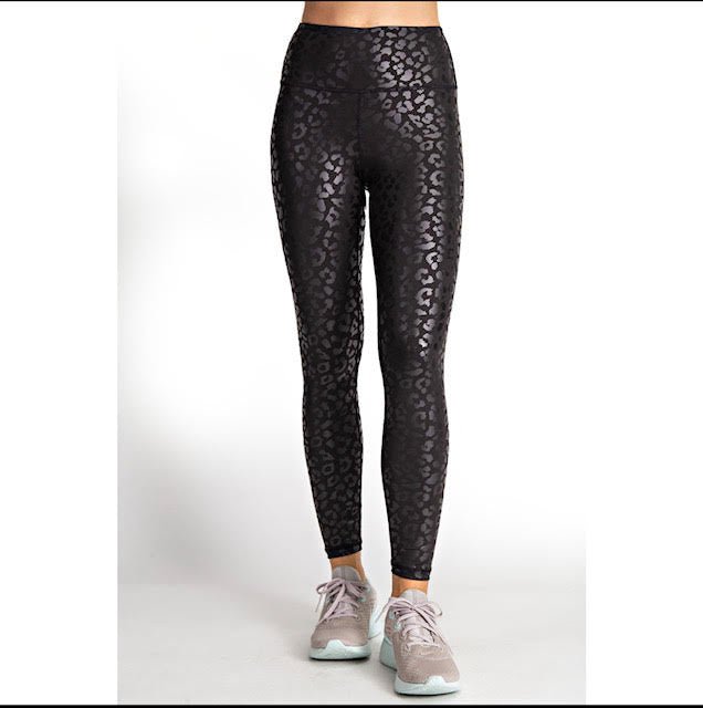 Black Leopard Leggings