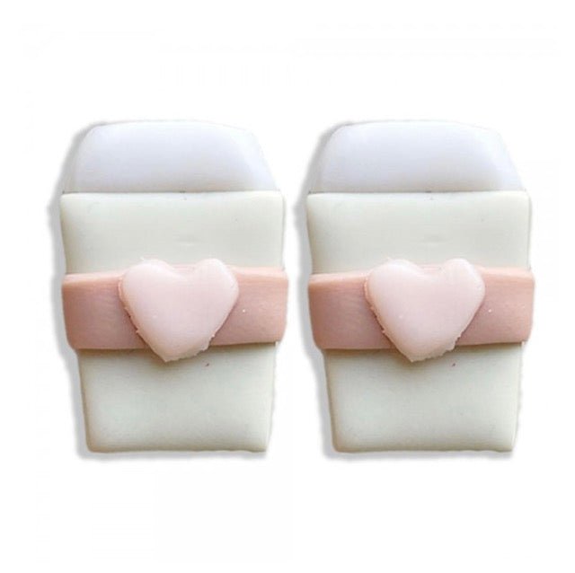 Clay Coffee Cup Stud Earrings