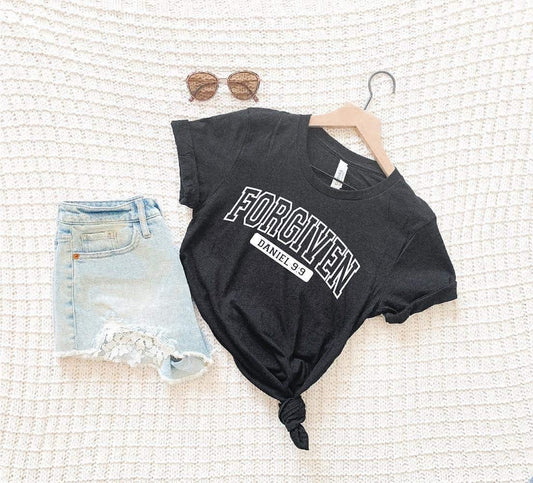 "Forgiven" (puff ink) Tee - Anchor Fusion Boutique