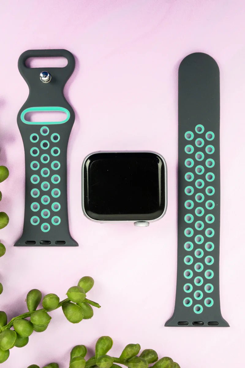 GET ACTIVE GRAY & MINT SPORT BAND FOR APPLE WATCH
