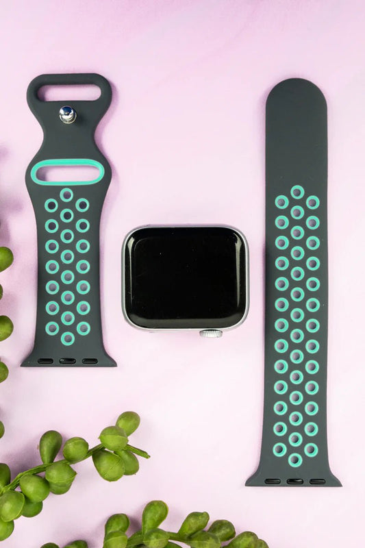 GET ACTIVE GRAY & MINT SPORT BAND FOR APPLE WATCH