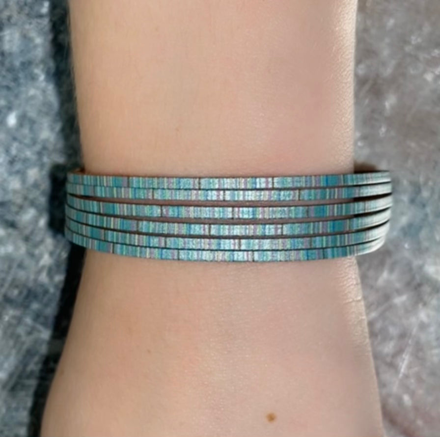Magnetic leather bracelets 105