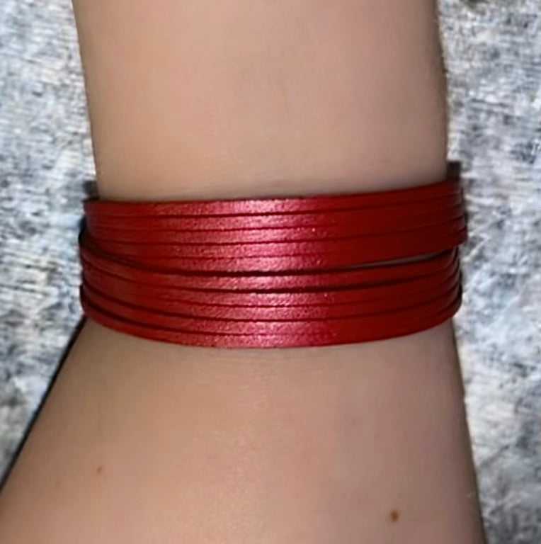 Magnetic leather bracelets 105