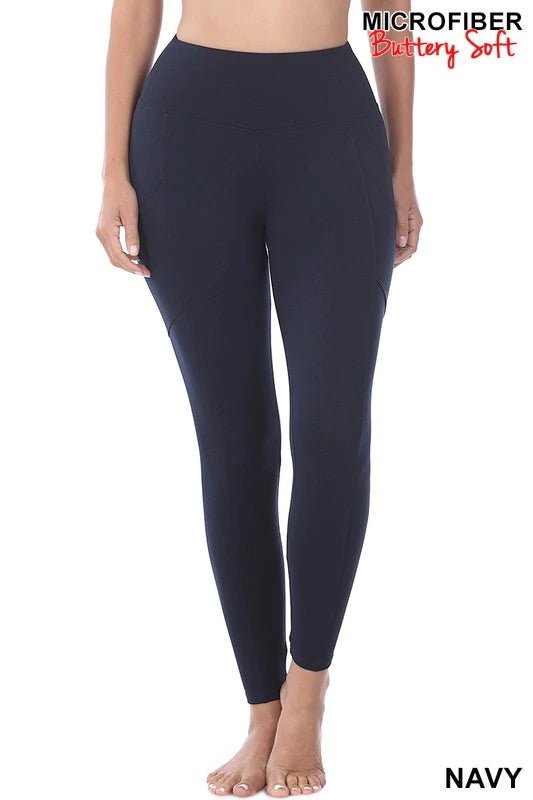 Microfiber Buttery Soft Leggings - Anchor Fusion Boutique