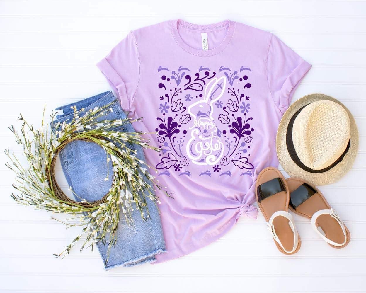 "Purple Easter Bunny" Tee - Anchor Fusion Boutique