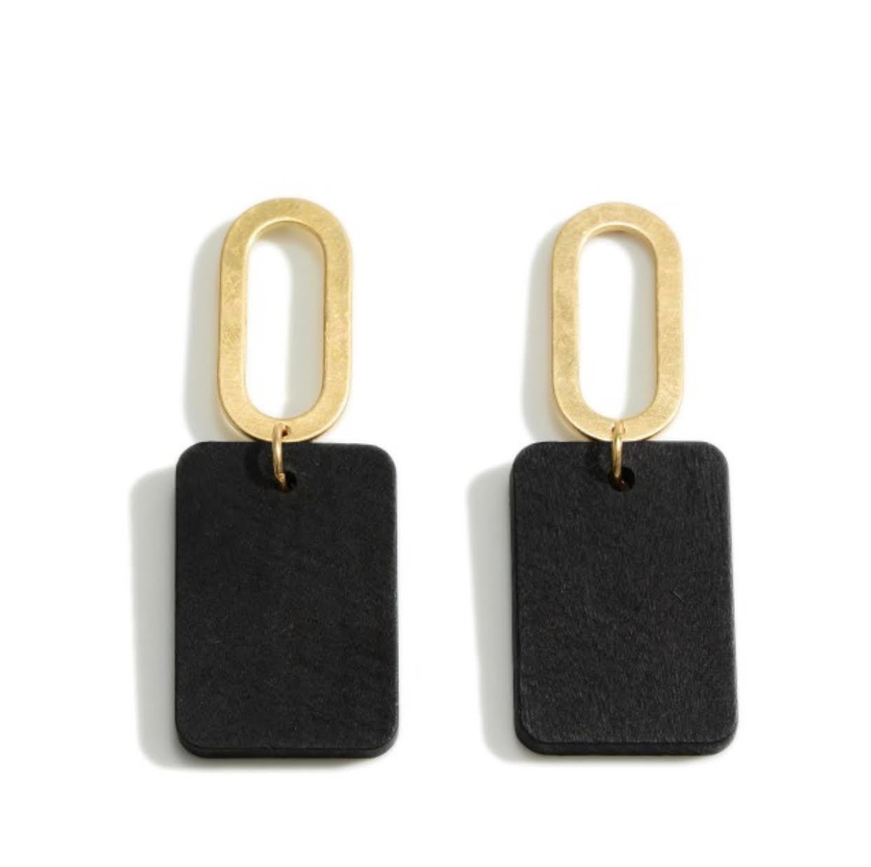 Rectangle Drop Earrings (2 colors)