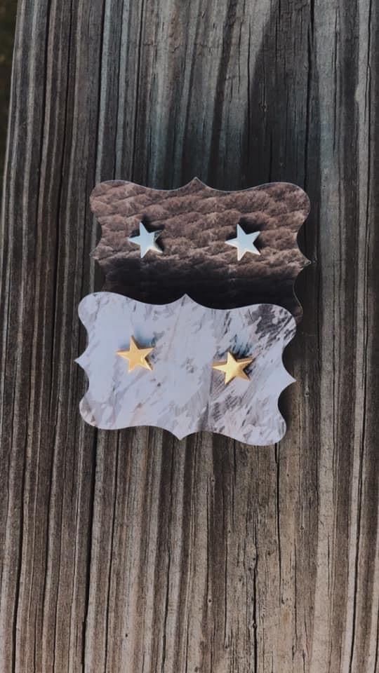 Simple Star Stud Earrings - Anchor Fusion Boutique