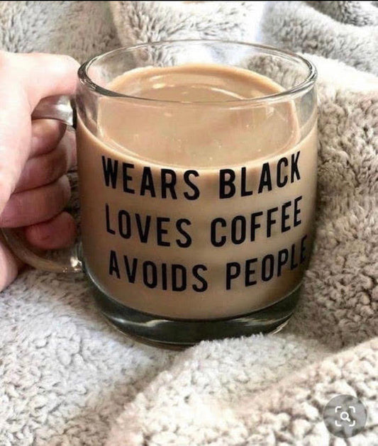 Wears Black Coffee Cup - Anchor Fusion Boutique