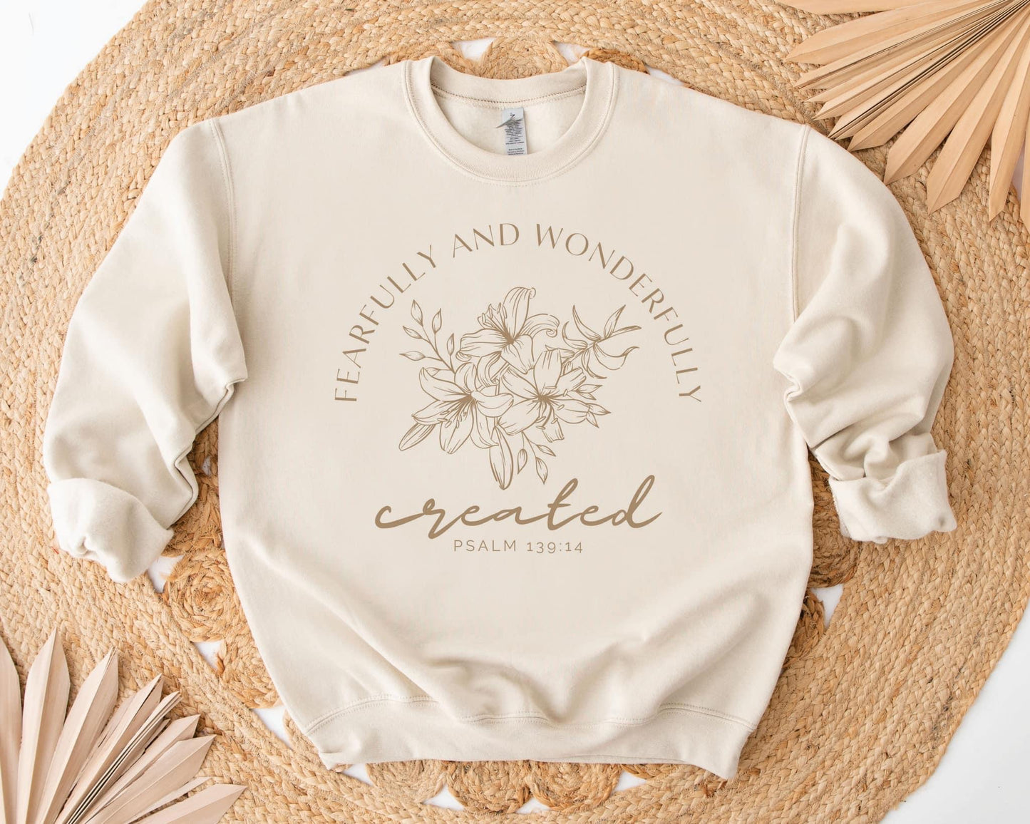 Fearfully and wonderfully created sweatshirt