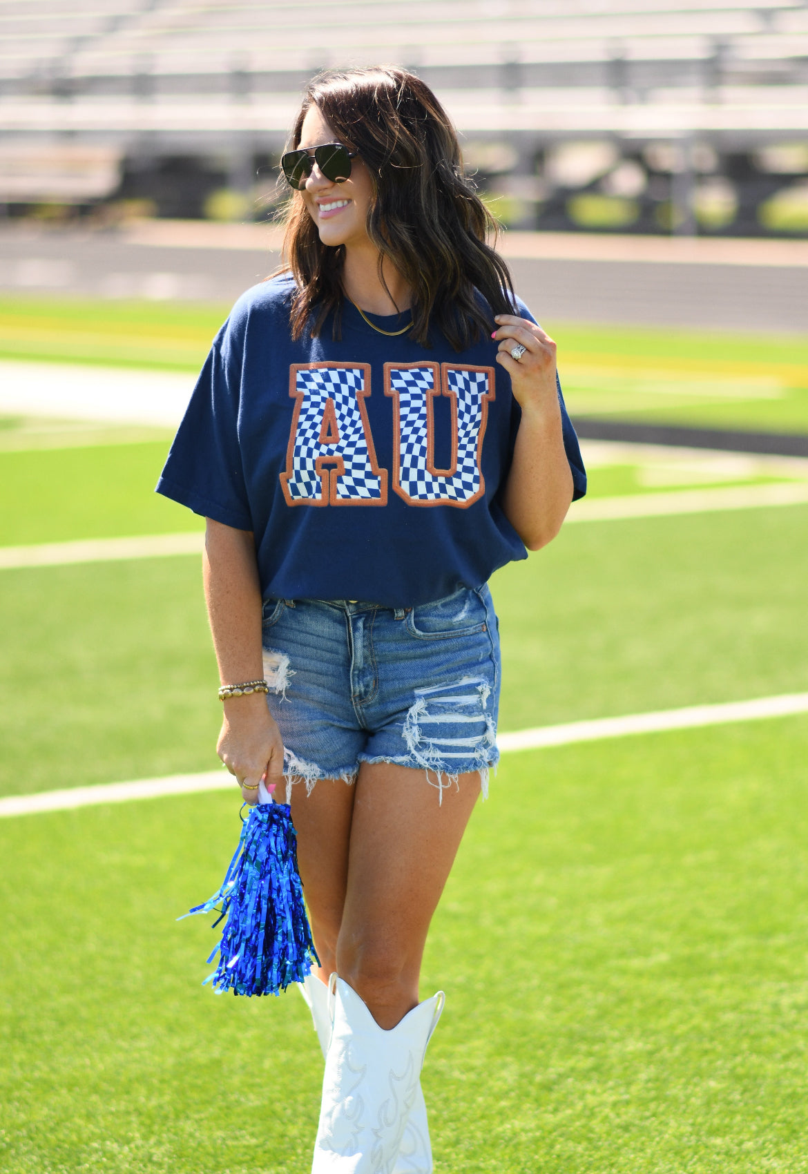 AU Checkerboard Tee