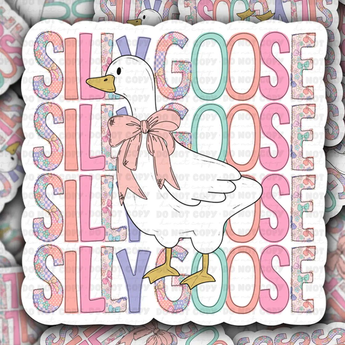 Silly Goose Die Cut Sticker