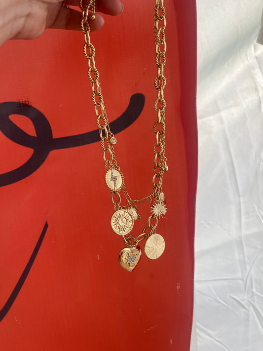 Layered Charm Necklace