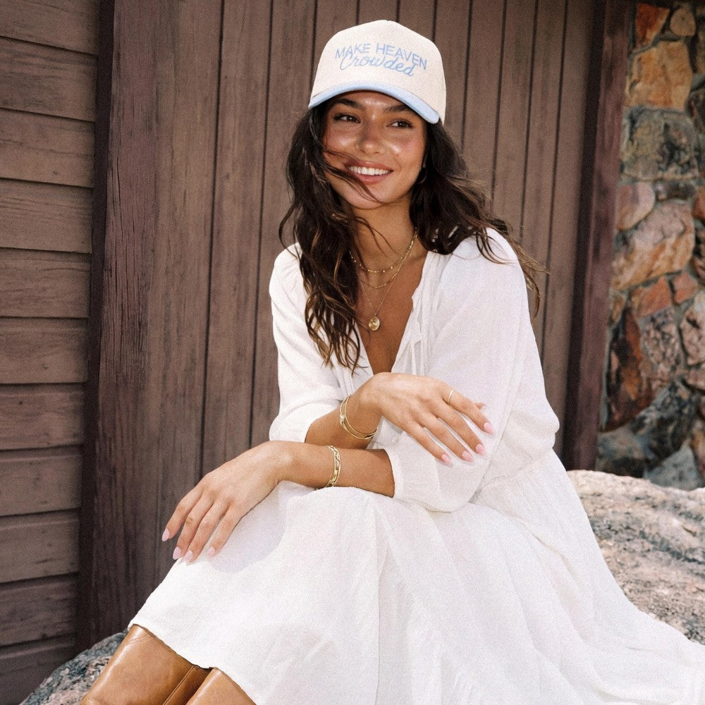 Embroidered "Make Heaven Crowded" Baseball Cap