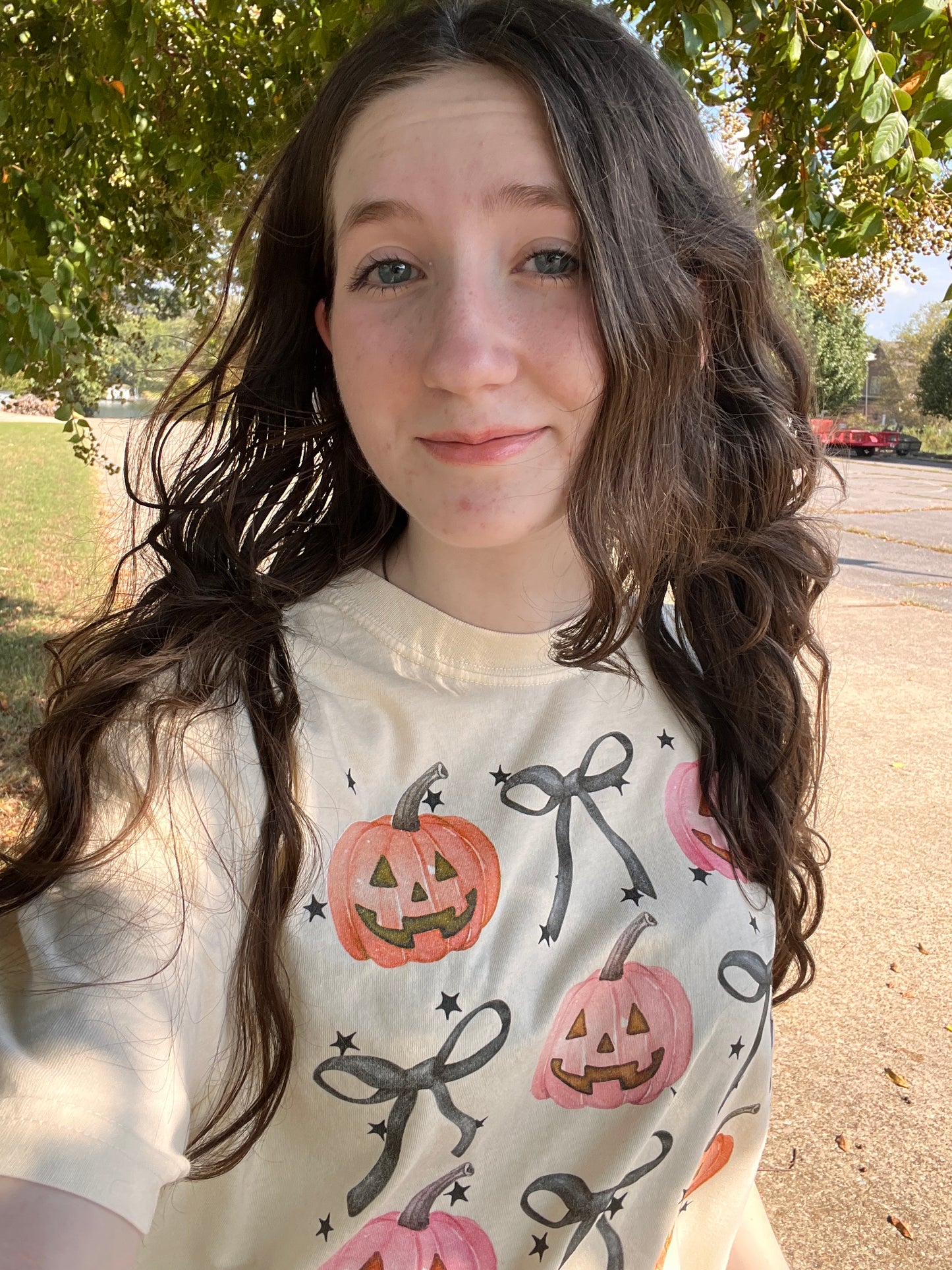 Pink Pumpkins & Bows Tee