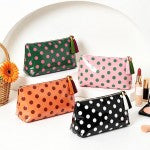 Clear Coat Polka Dot Pouch With Tassels