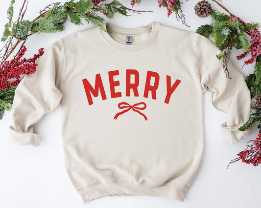 Merry Bow Sweatshirt