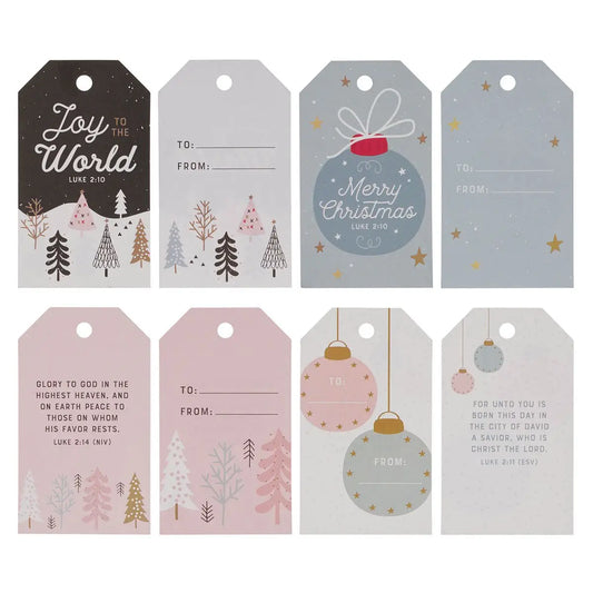 Gift Tags 16pc Christmas Pastel
