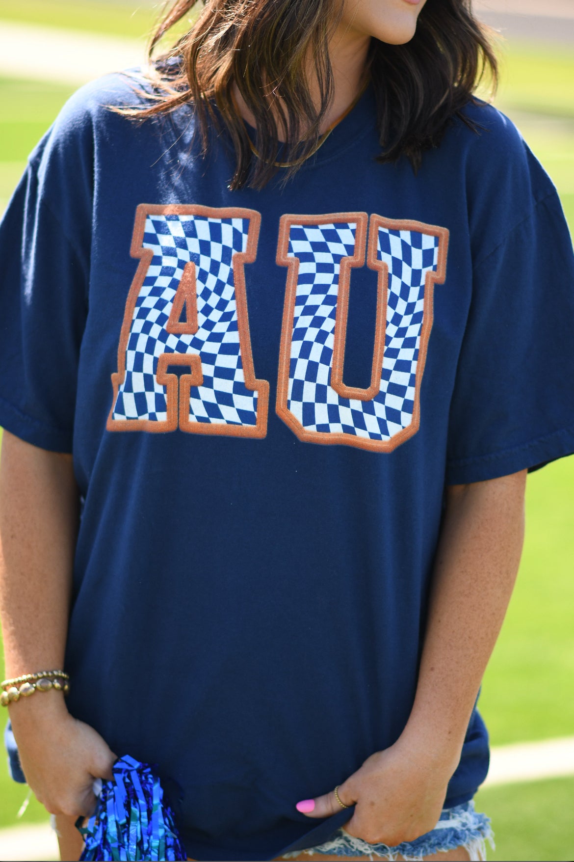 AU Checkerboard Tee