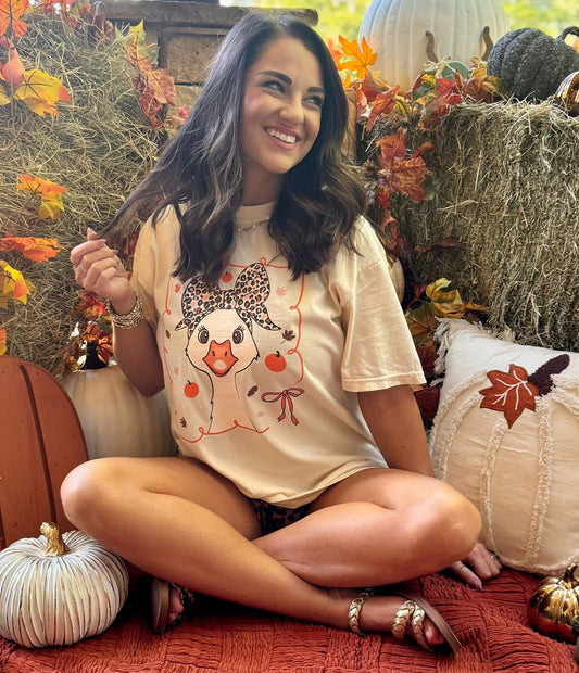 Leopard Goose Fall Tee