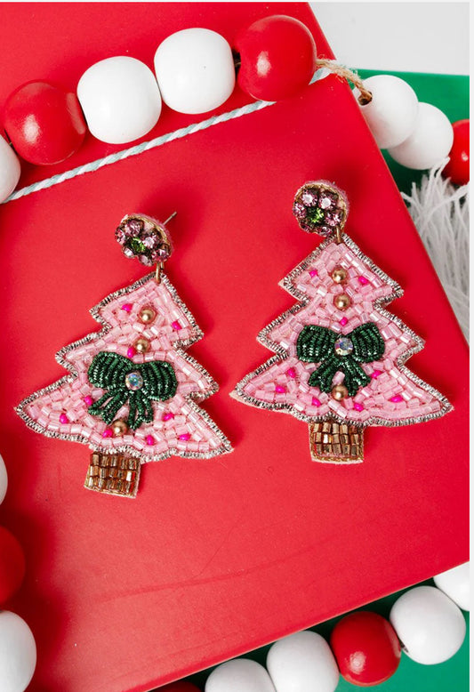 All Spruced Up Seed Bead Earrings