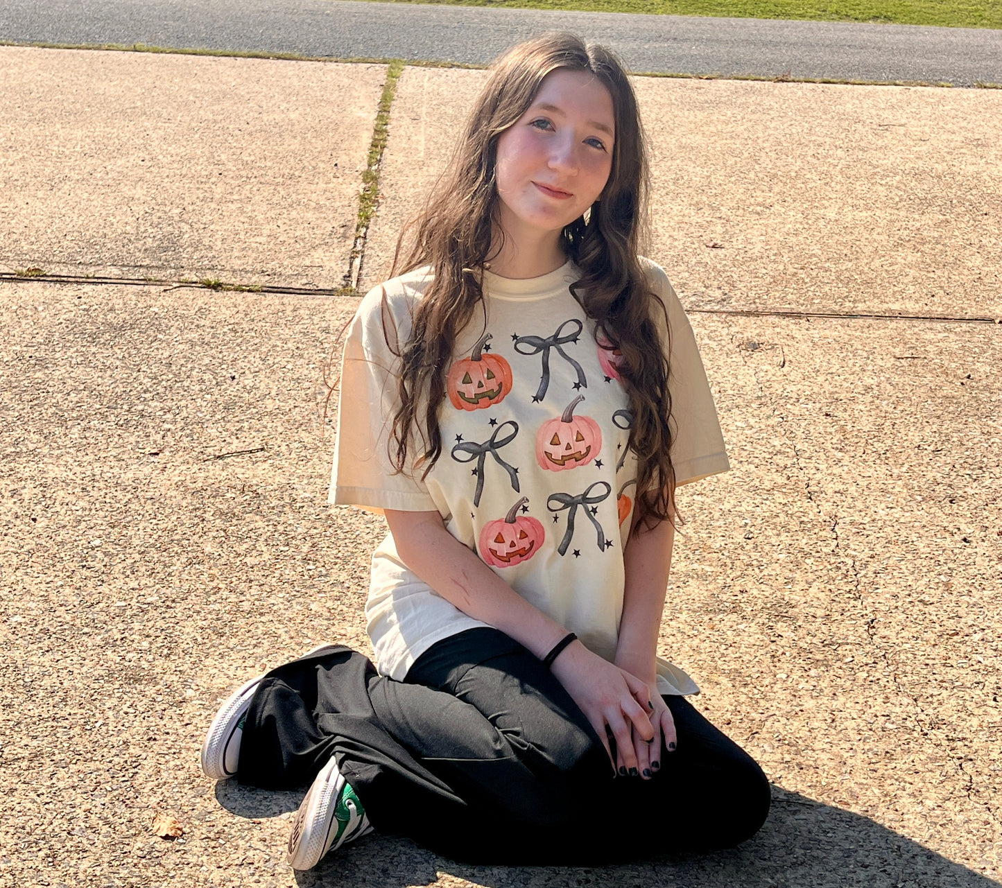 Pink Pumpkins & Bows Tee