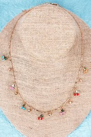 Colorful Cherry Necklace