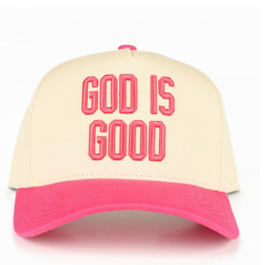 God is Good Cap-Hot Pink