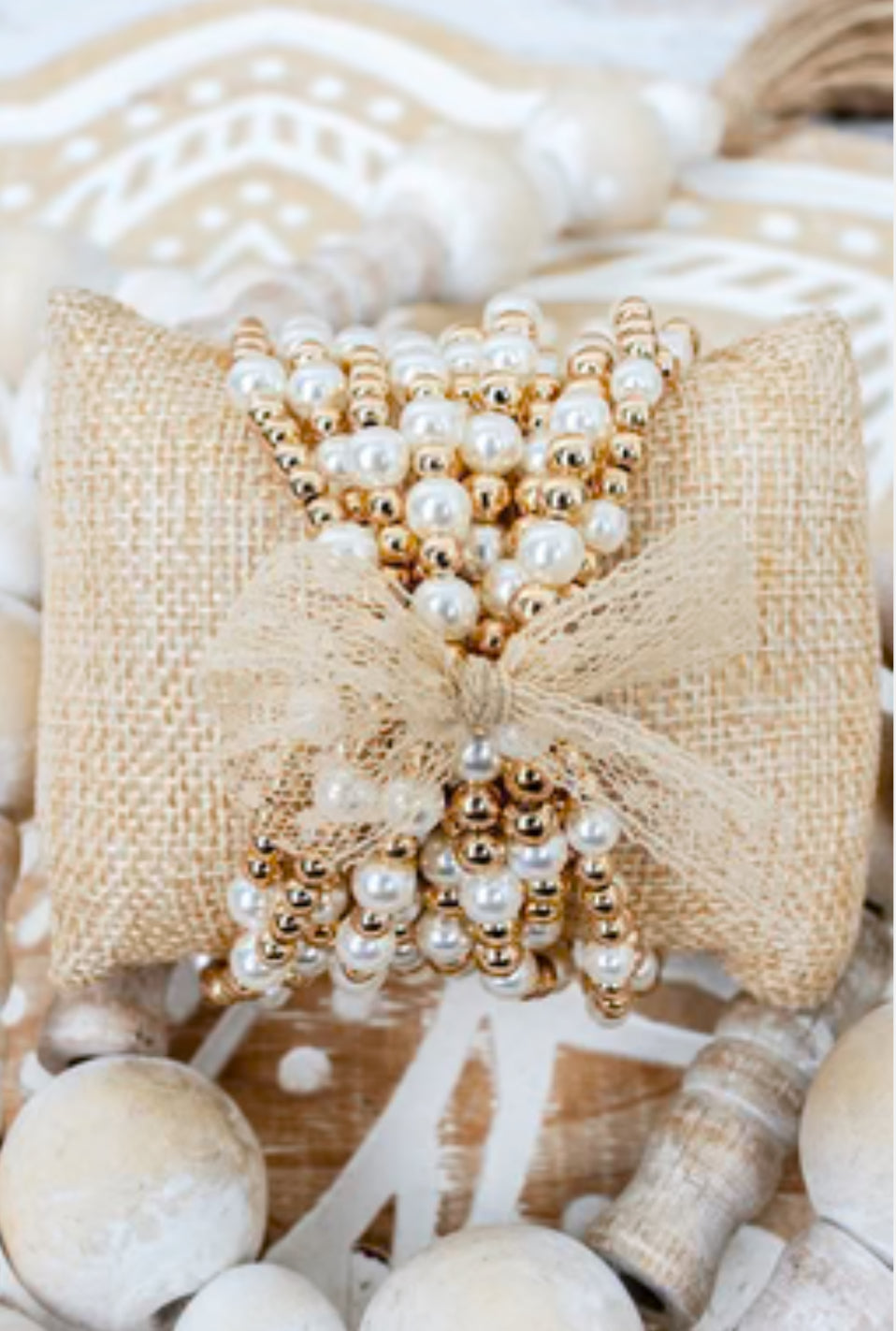 First Impression Pearl & Goldtone Beaded Bracelet Set
