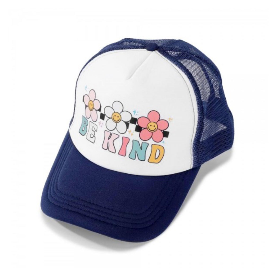 BE KIND Happy Flower Trucker Baseball Cap