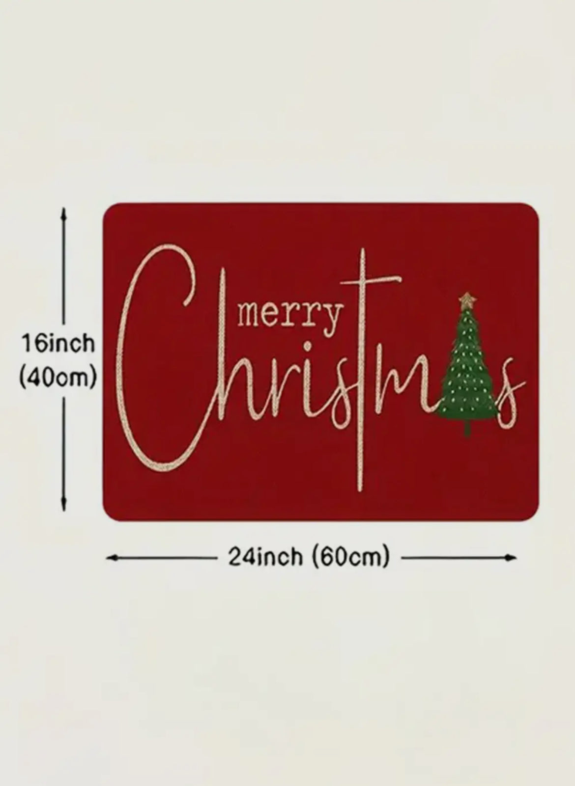 Merry Christmas Print
Absorbency Entrance Mat