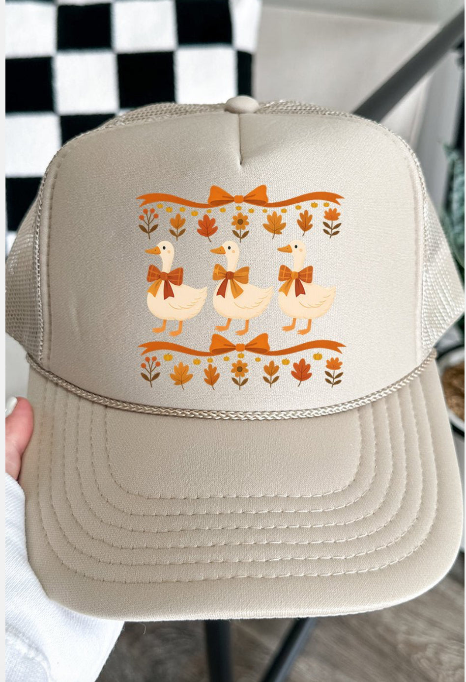 FALL GEESE GIRLS OTTO KHAKI FOAM FRONT TRUCKER HAT
