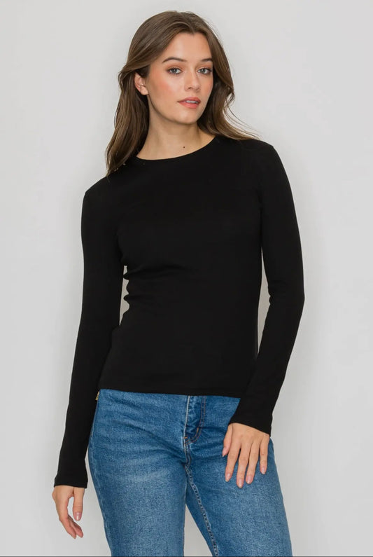 Somewhere Sunny Black Top