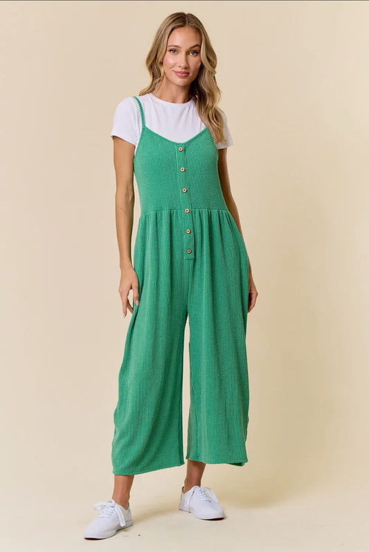 Sweet Like Candy Jumpsuit-Green