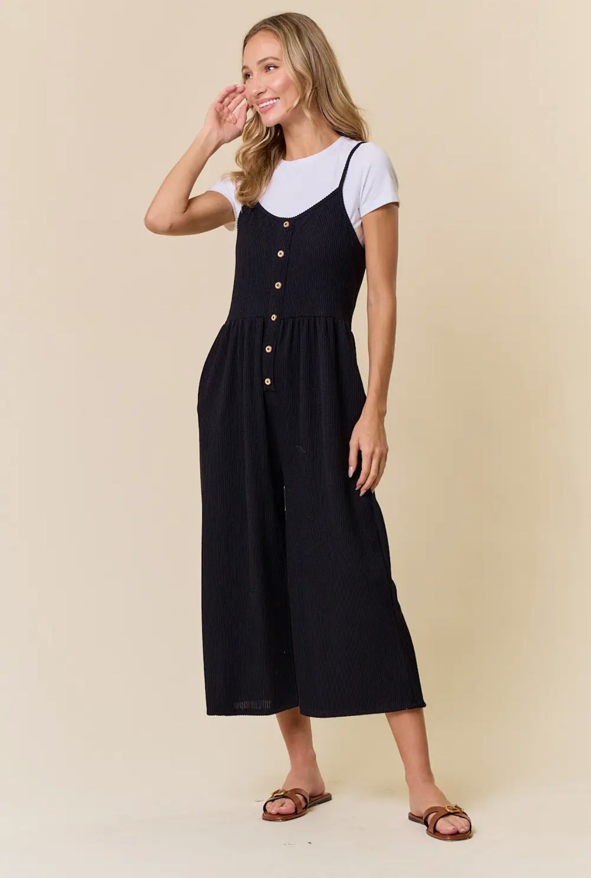 Sweet Like Candy Jumpsuit-Black