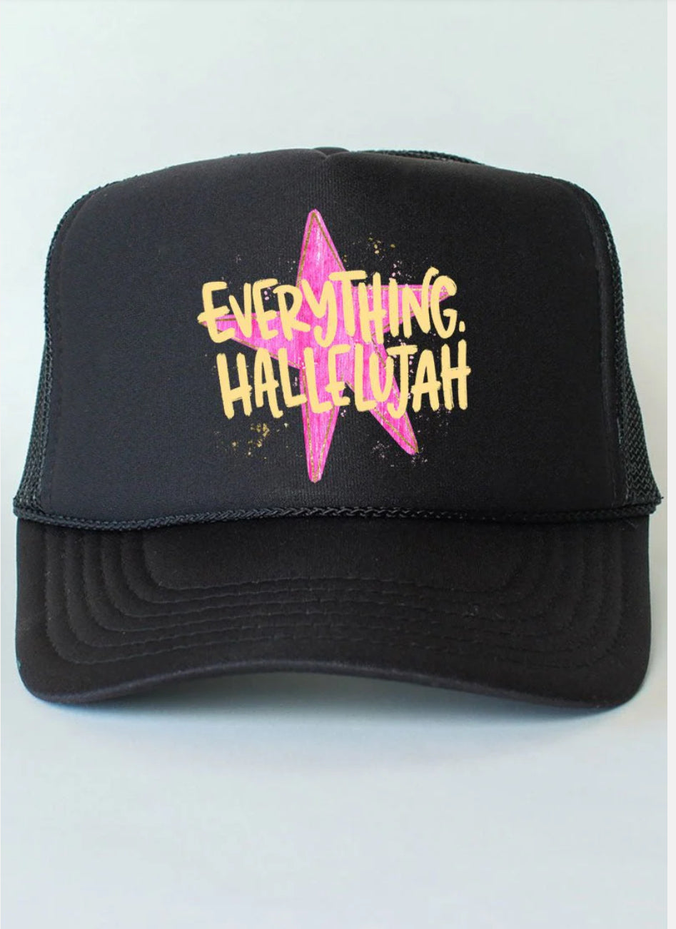 STAR EVERYTHING HALLELUJAH FRONT TRUCKER HAT
