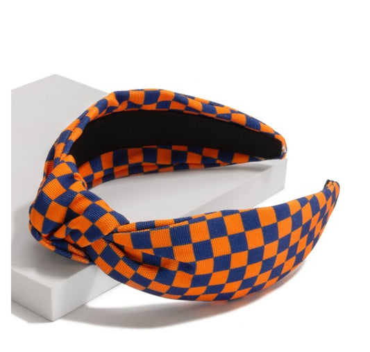 Navy/Orange Gameday Headband