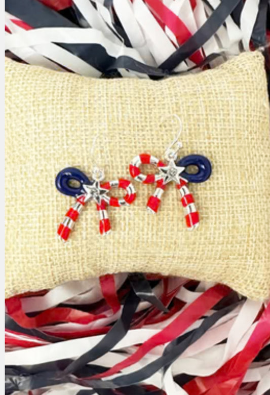 All American Bow Earrings