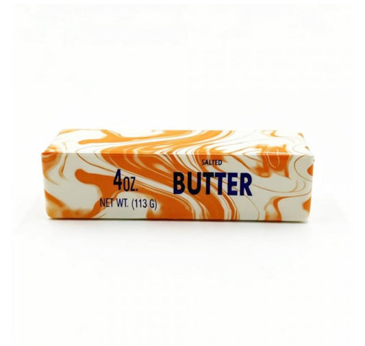 Orange Marbled Butter Stick Squishy Toy