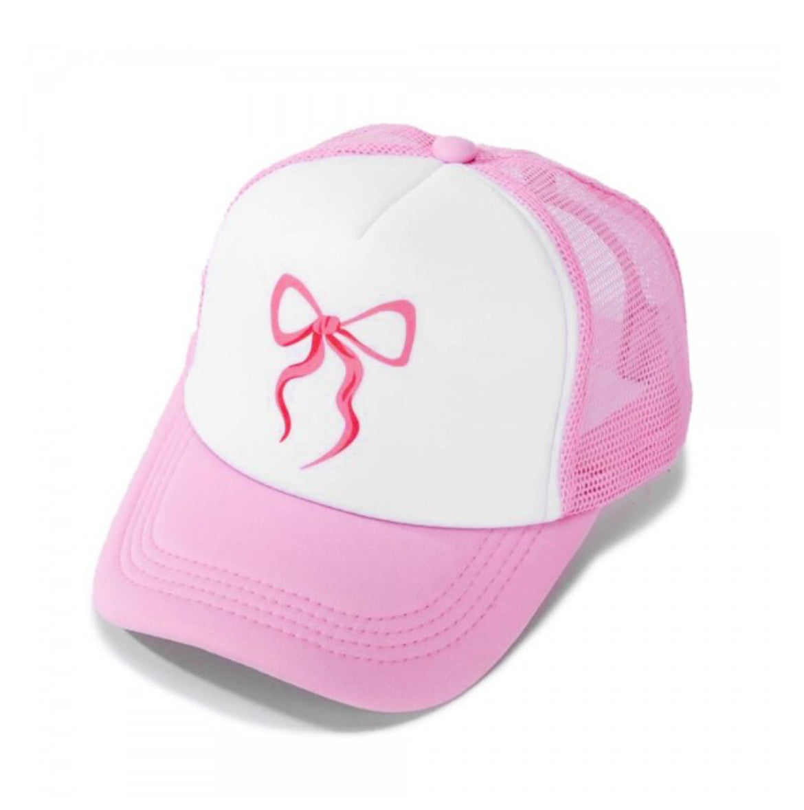 Pink Bow Trucker Baseball Cap